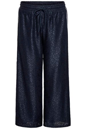 high waist broek donkerblauw
