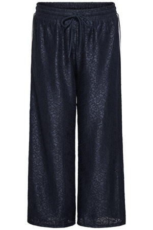high waist broek donkerblauw