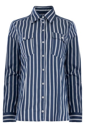gestreepte blouse blauw