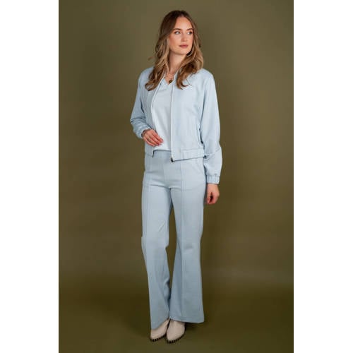 TQ-Amsterdam high waist flared broek lichtblauw afbeelding