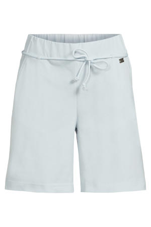 travelstof regular waist casual short lichtblauw