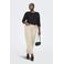 ONLY CARMAKOMA high waist straight leg jeans ecru