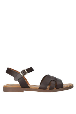 leren sandalen donkerbruin