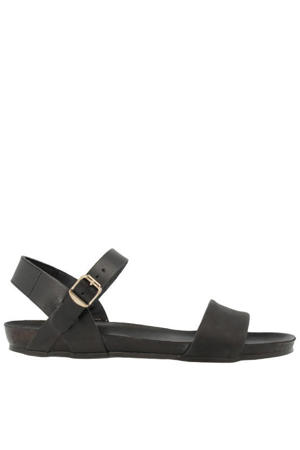 leren sandalen zwart