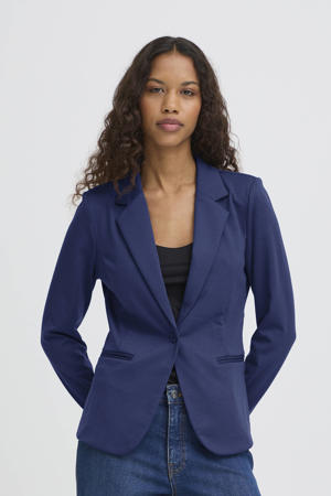 jersey getailleerde blazer