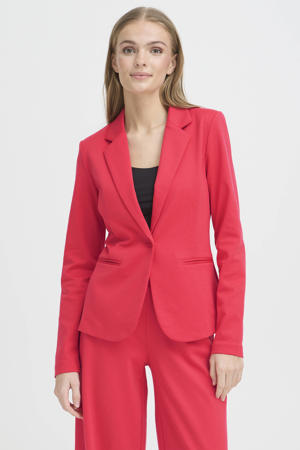 jersey getailleerde blazer