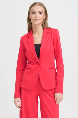 jersey getailleerde blazer