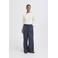 ICHI high waist wide leg jeans dark blue denim