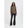 ICHI blouse met panterprint bruin