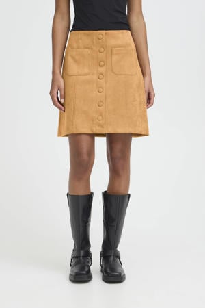 korte rok cognac
