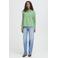 ICHI gestreepte blouse groen