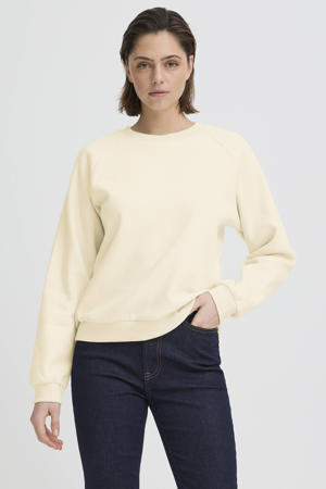 sweater met backprint ecru