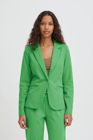jersey getailleerde blazer