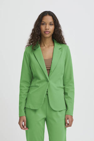 jersey getailleerde blazer