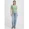 ICHI gestreepte top groen
