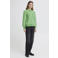 ICHI gebreid vest met hartjes groen
