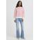 ICHI gebreid vest met hartjes rood