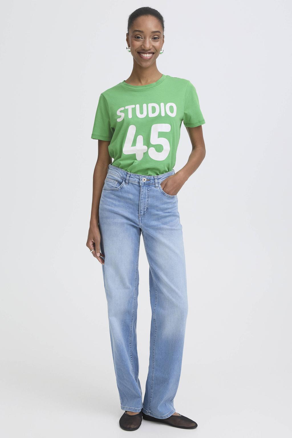 ICHI T-shirt groen