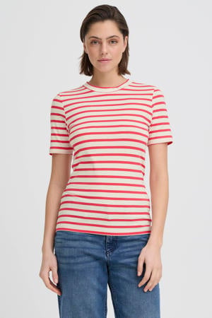gestreepte top rood