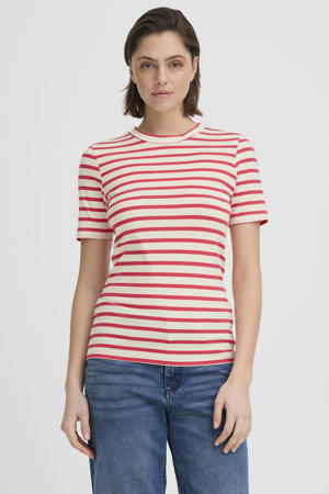 gestreepte top rood