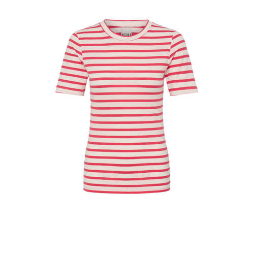 ICHI gestreepte top rood afbeelding