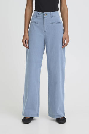 high waist wide leg jeans light blue denim