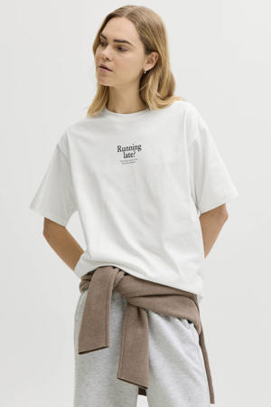 T-shirt met backprint wit