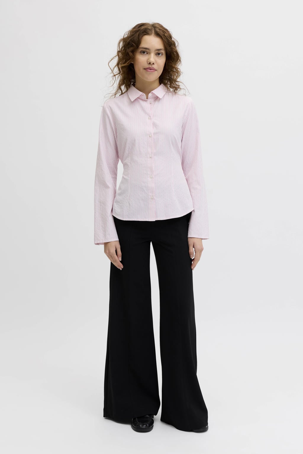 JJXX gestreepte blouse roze