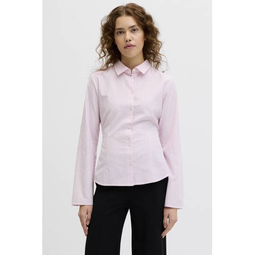 JJXX gestreepte blouse roze afbeelding