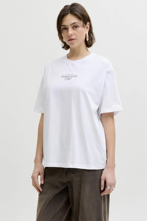 T-shirt met backprint wit