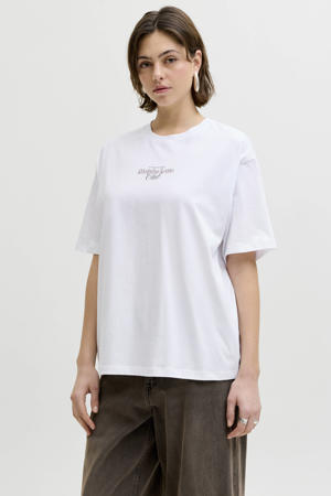 T-shirt met backprint wit
