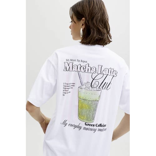 JJXX T-shirt met backprint wit afbeelding