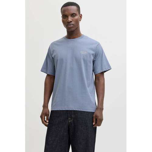 JACK & JONES ESSENTIALS relaxed T-shirt blauw afbeelding