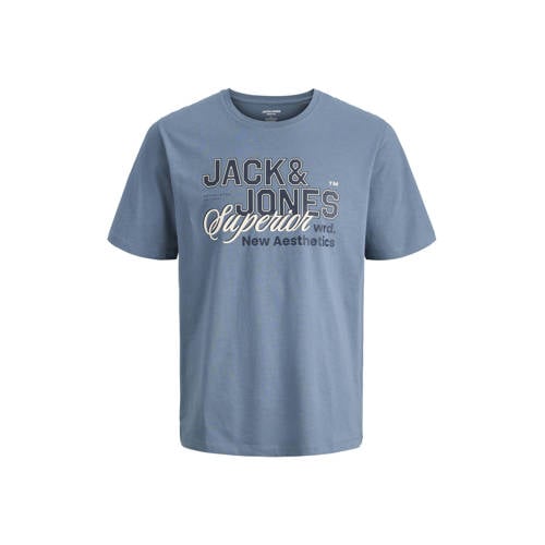 JACK & JONES ESSENTIALS regular T-shirt blauw afbeelding