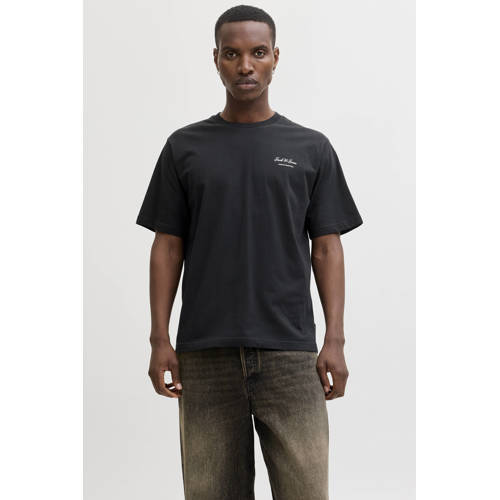 JACK & JONES ESSENTIALS relaxed T-shirt zwart afbeelding
