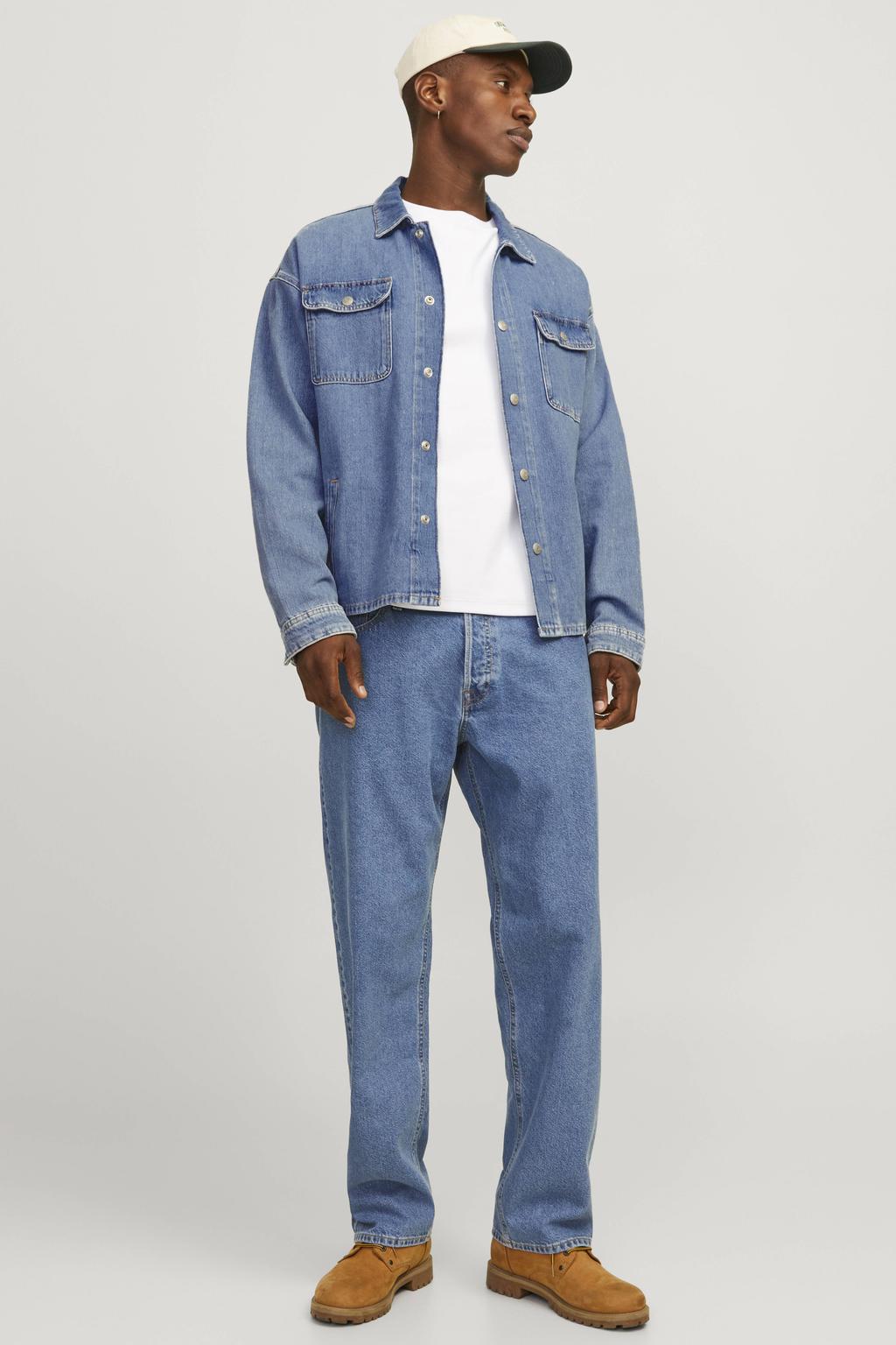JACK & JONES JEANS INTELLIGENCE JJIEDDIE JJORIGINAL loose fit jeans medium blue denim