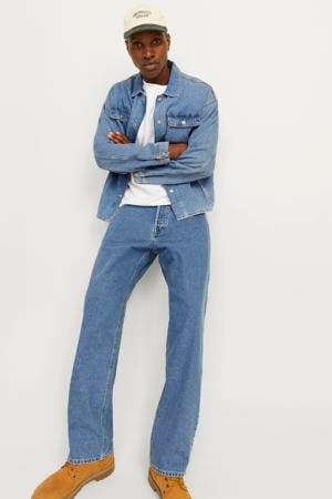 JJIEDDIE JJORIGINAL loose fit jeans medium blue denim