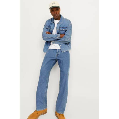 JACK & JONES JEANS INTELLIGENCE JJIEDDIE JJORIGINAL loose fit jeans medium blue denim afbeelding