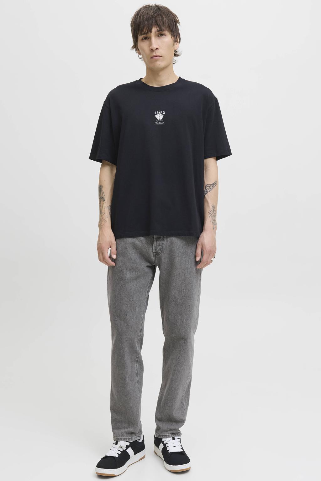 JACK & JONES JEANS INTELLIGENCE JJICHRIS JJORIGINAL relaxed fit jeans grey denim