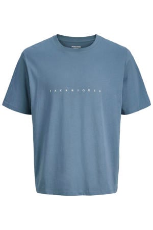 regular T-shirt blauw