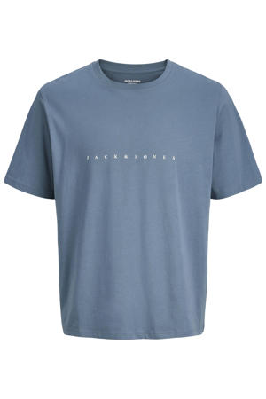 regular T-shirt blauw