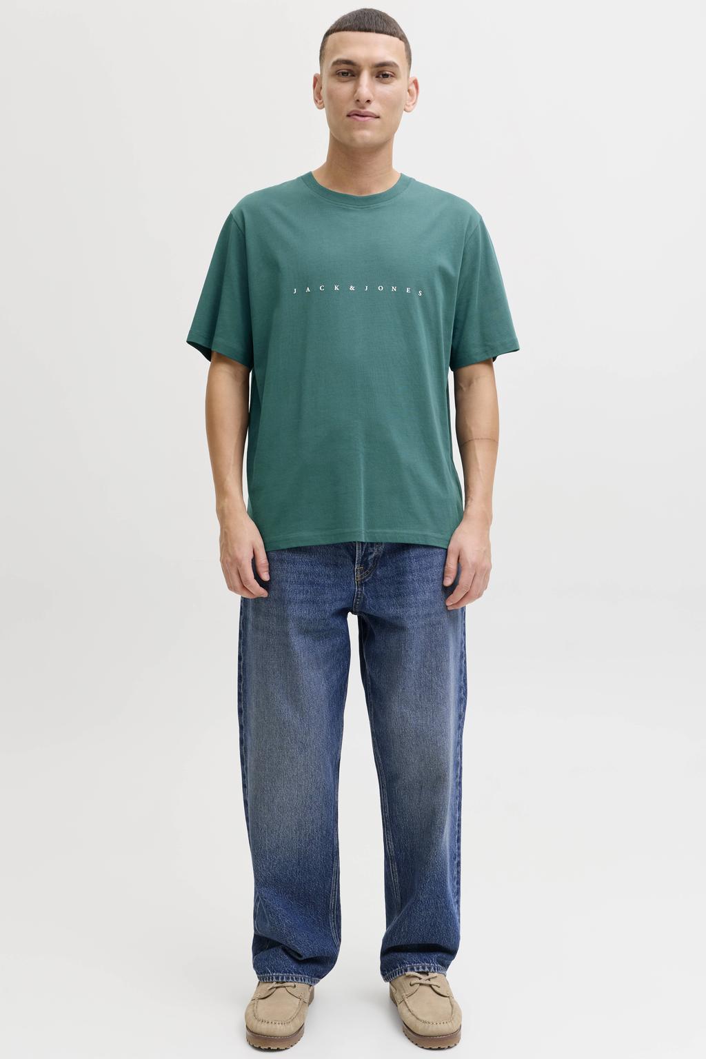 JACK & JONES ESSENTIALS regular T-shirt groen