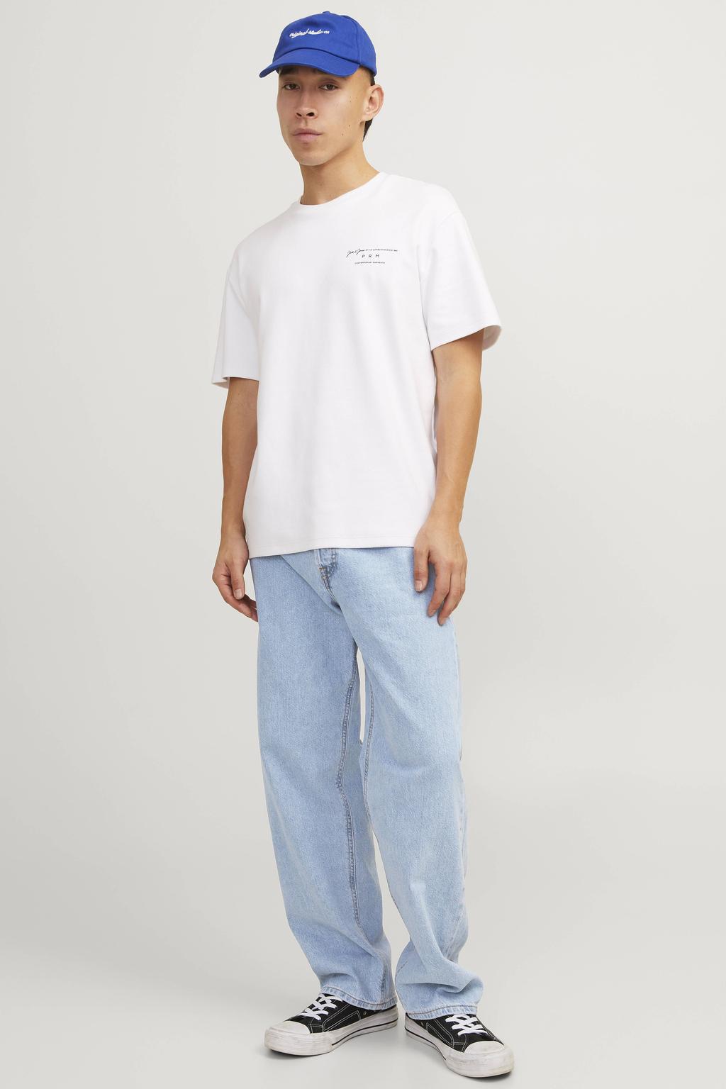 JACK & JONES JEANS INTELLIGENCE JJIEDDIE JJORIGINAL loose fit jeans light blue denim