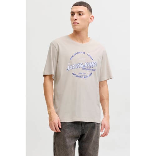 JACK & JONES ESSENTIALS regular T-shirt beige afbeelding
