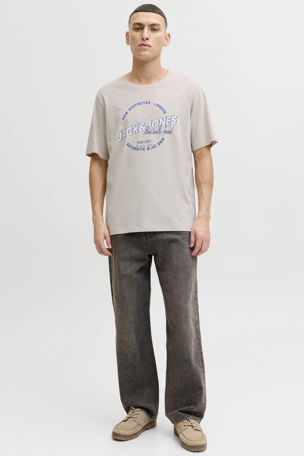 JACK & JONES ESSENTIALS regular T-shirt beige