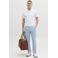 JACK & JONES PANTS STUDIO JPSTMARCO slim chino lichtblauw