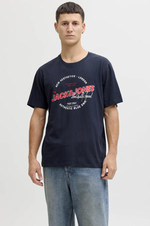 regular T-shirt donkerblauw
