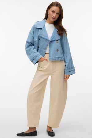Vmlouisa Ecru Hw Denim Jeans Exp high waist barrel jeans ecru