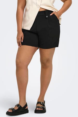 regular waist casual short zwart