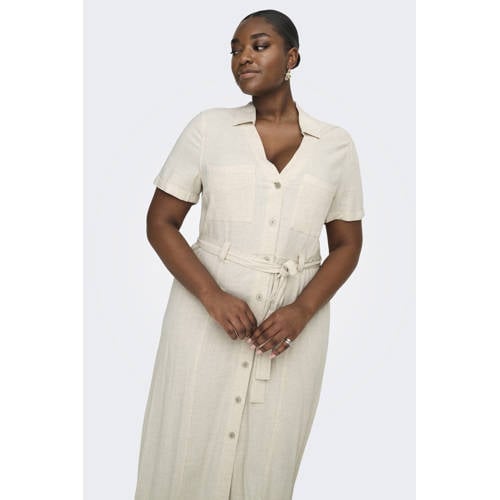 ONLY CARMAKOMA blousejurk beige afbeelding